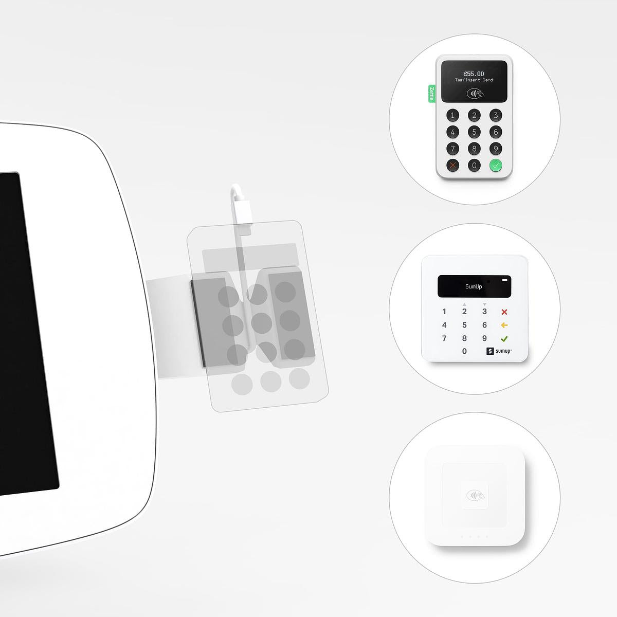 Support Universel pour Lecteur de Carte pour Kiosques Bouncepad