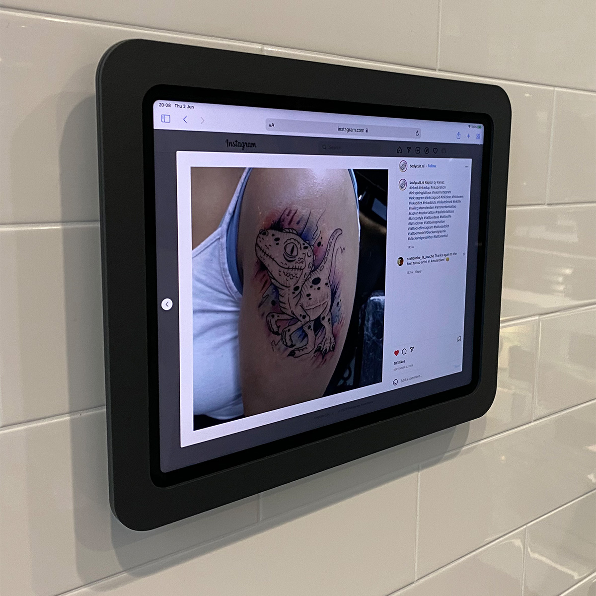 Support Mural pour iPad Pro 12,9 pouces | Heckler Wall Mount MX 