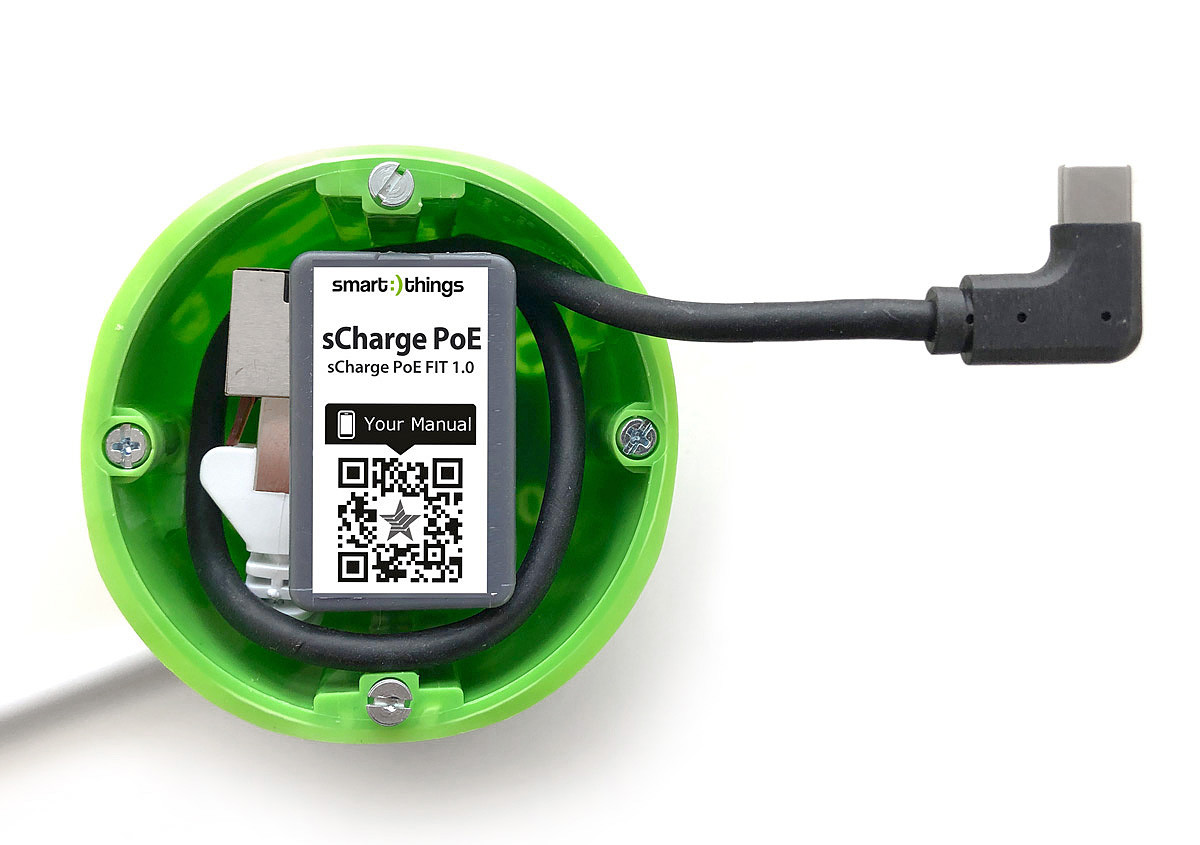 sCharge PoE FIT USB-C: Solution de Connexion d'Alimentation