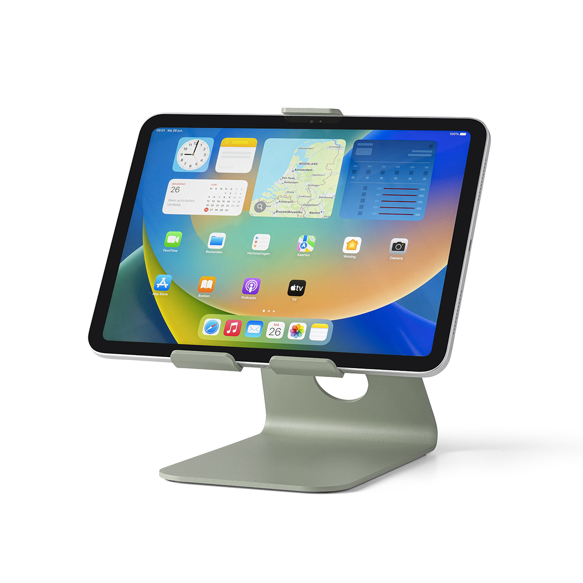 Tabdoq universele tablet desktop standaard - groen